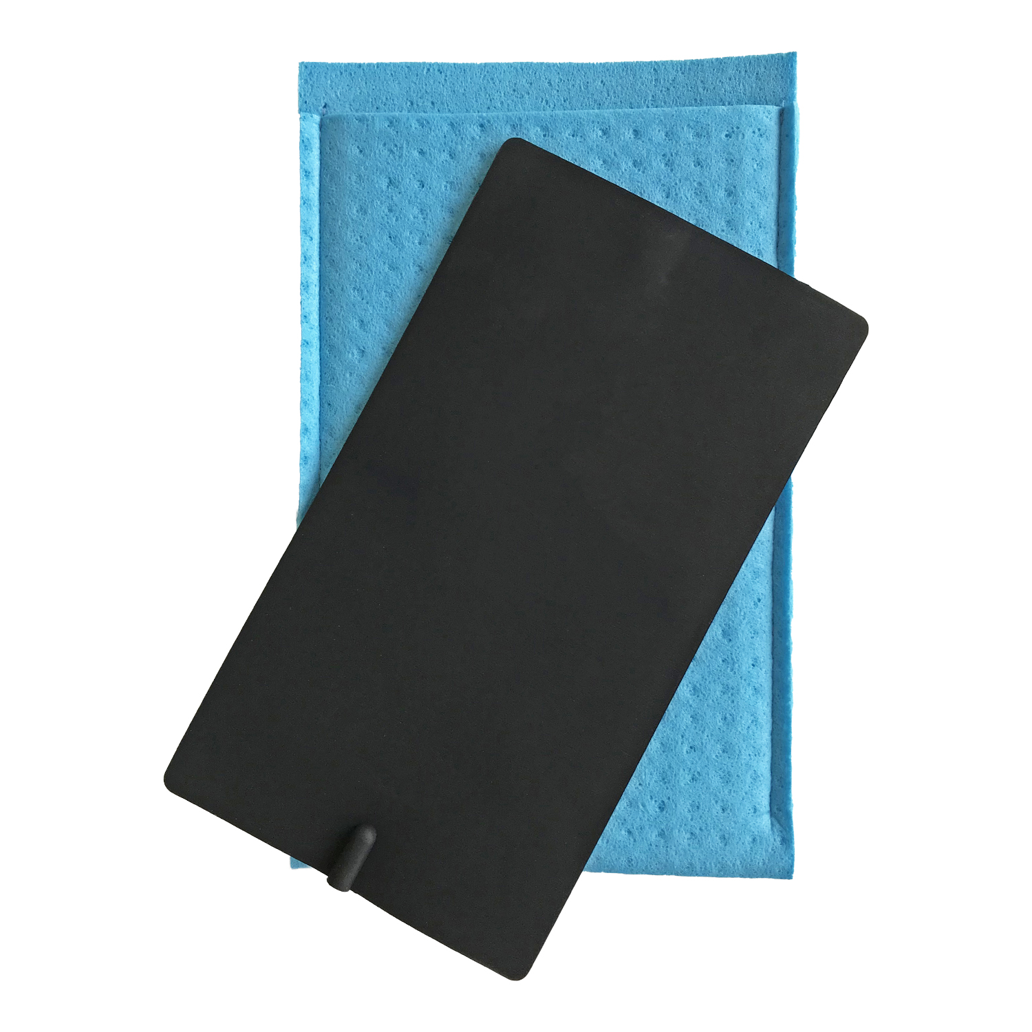 Große Elektrode in Schwammtasche zur Anwendung mit einem Iontophorese-Gerät